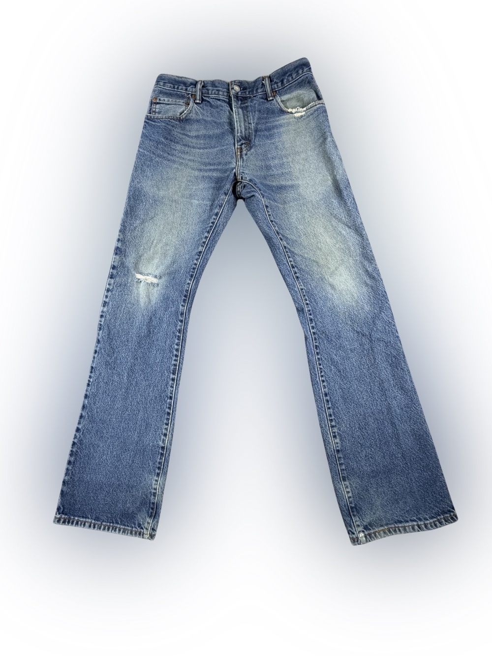 Men’s Levi’s 517 Bootcut Jeans with Subtle Distressing Size 32W 34L